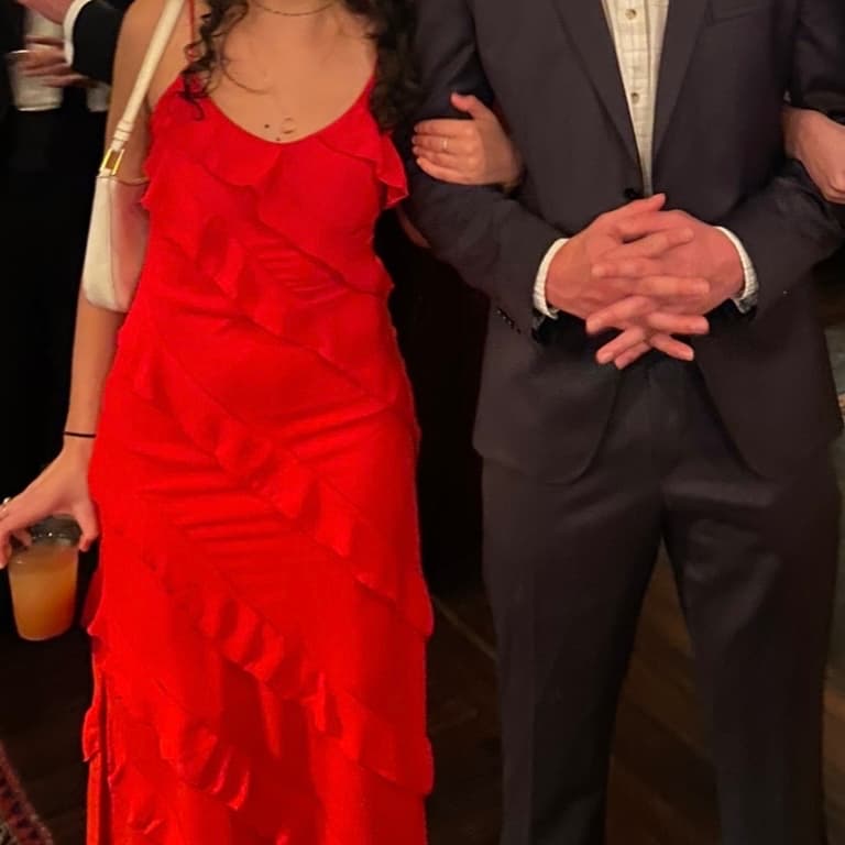 Red Ruffle Dress (Small) photo 2