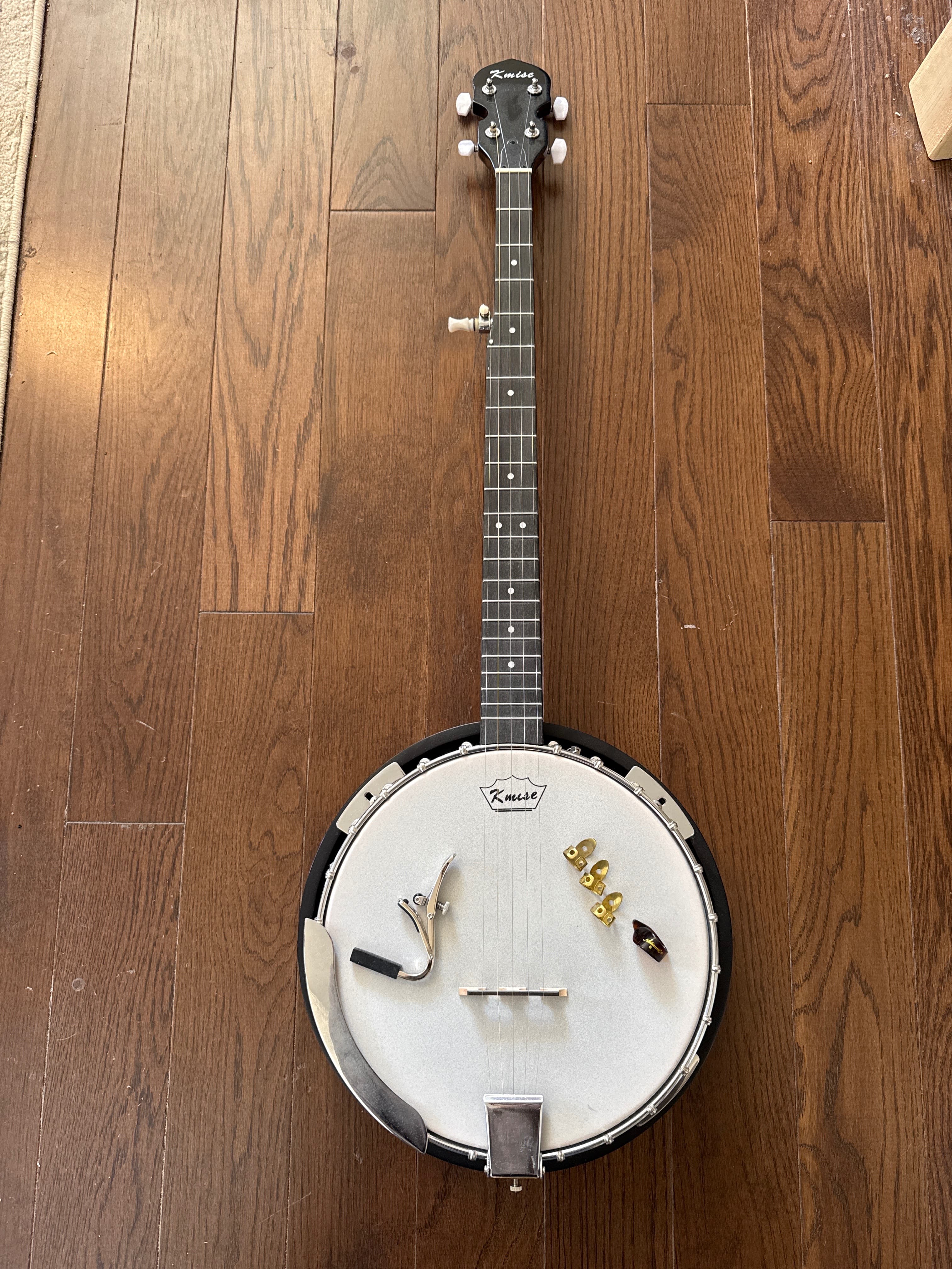 Fender 5-String Banjo with Capo and Finger Picks photo 1